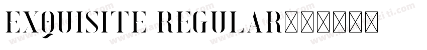 Exquisite Regular字体转换